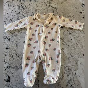 Jessica Simpson baby girl strawberry footie